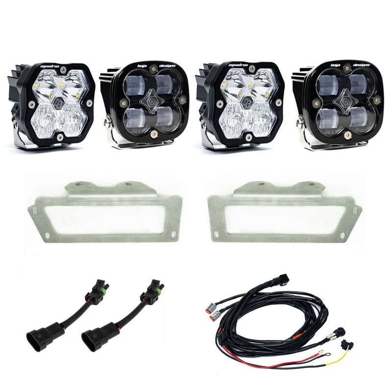 Squadron 2.0 Sport/Squadron Sae Dual Fog Pocket Light Kit Ram 2009-12 1500 2010-18 2500/3500 Clear Baja Designs