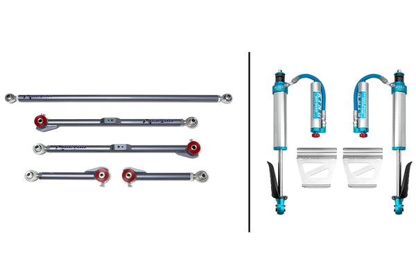 07-17 Toyota FJ Cruiser Adjustable Rear Links with King 2.5 Inch Shocks
