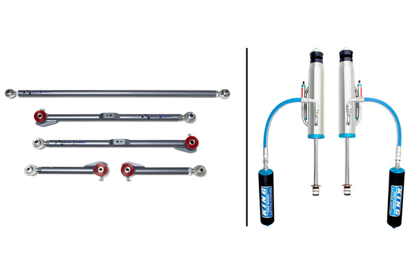 07-17 Toyota FJ Cruiser Adjustable Rear Links with King 3.0 Inch Shocks