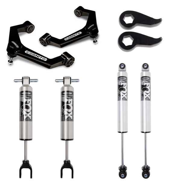 11-19 GM 2500/3500 Cognito Stage 2 Mid Travel Kit with Fox 2.5 HTO Shocks