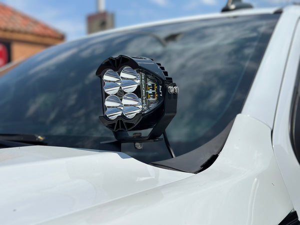 19-26 GMC Sierra 1500 A Pillar Light Bracket Kit for Baja Designs Pods