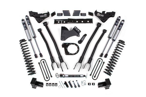 23-26 Ford F-250/F-350 Super Duty 4WD 7 Inch 4-Link Suspension Lift Kit, 5 Inch Rear, Block, Diesel - Fox 2.0 Performance Series Shocks BDS Suspension