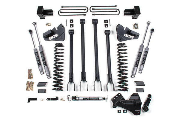 4 Inch Lift Kit w/ 4-Link Ford F350 Super Duty DRW 20-22 4WD Diesel BDS Suspension
