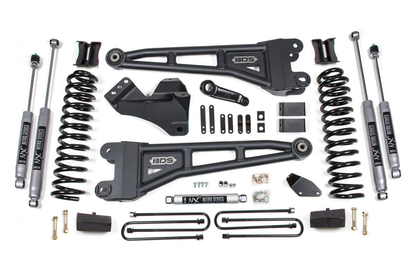 4 Inch Lift Kit w/ Radius Arm Ford F250/F350 Super Duty 05-07 4WD Gas Block Kit BDS Suspension
