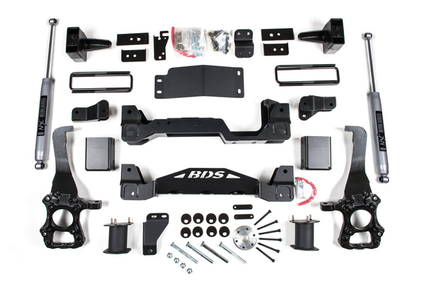 6 Inch Lift Kit Ford F150 2014 4WD 5 Inch Block Kit BDS Suspension