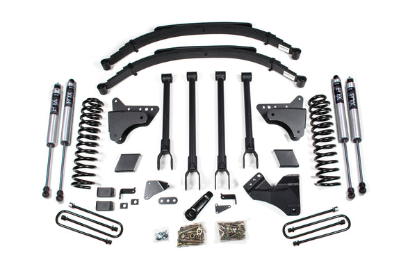 6 Inch Lift Kit w/ 4-Link Ford F250/F350 Super Duty 11-16 4WD Diesel 3 Inch Rear Blocks BDS Suspension