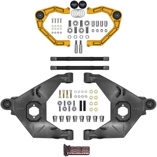 Camburg 21-25 Ford Bronco 21-25 Trail Series L/T Kit w/ Axles (BILLET XJ UCA) (GOLD)