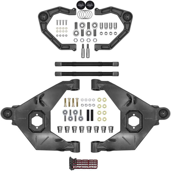 Camburg 21-25 Ford Bronco Trail Series L/T Kit w/ Axles (BILLET XJ UCA) (GRAY)