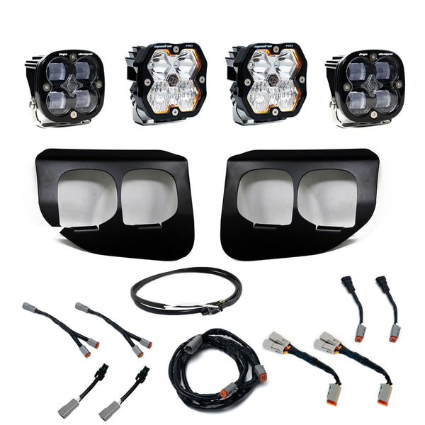 Squadron 2.0 Pro/Squadron Sae Dual Fog Pocket Light Kit Ford 2020-22 F-250/350 Super Duty Clear Baja Designs